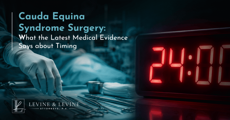 Cauda Equina Syndrome Treatment What the Current Evidence Says - Levine & Levine