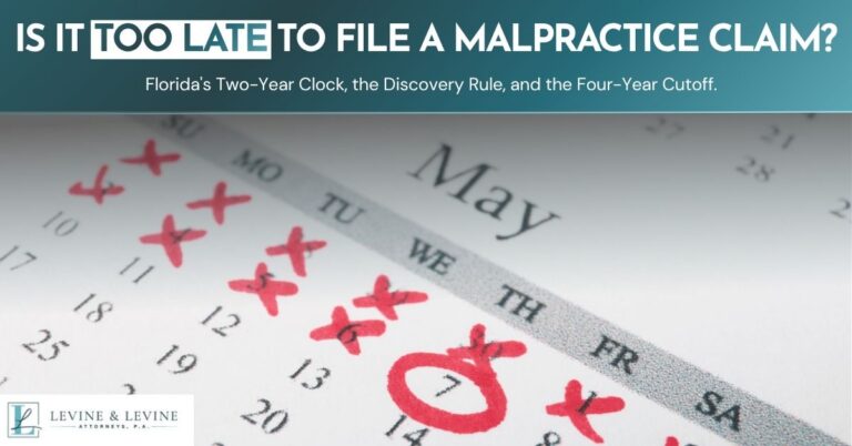 Is It Too Late to File a Medical Malpractice Claim in Florida